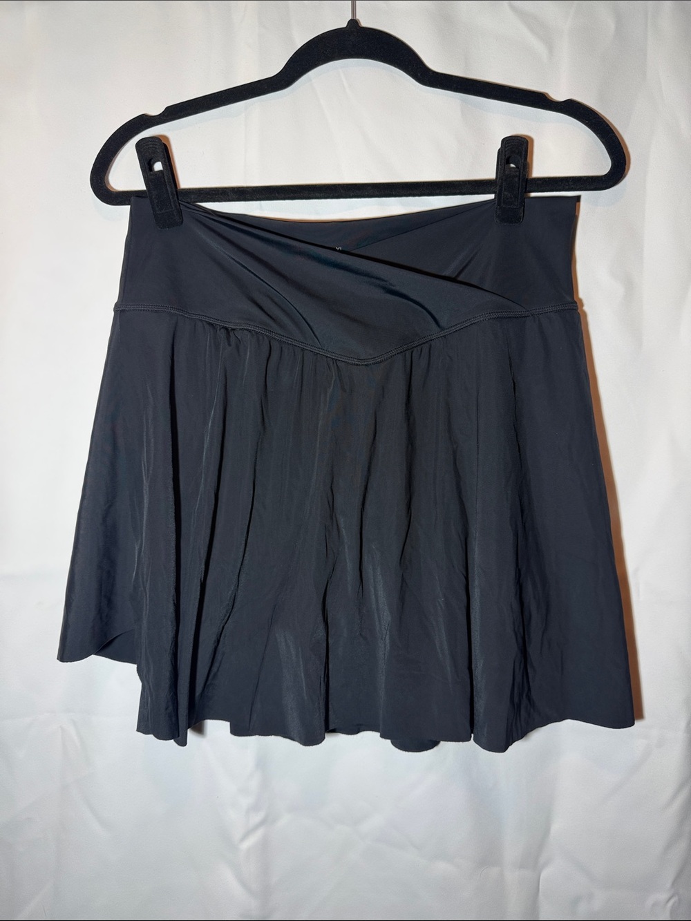 Women's Black Pleated Skort
